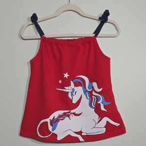Red Unicorn Camisole for Kids